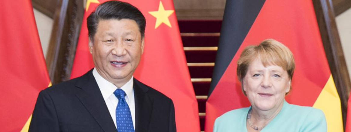 Xi Jinping meets Angela Merkel in Beijing