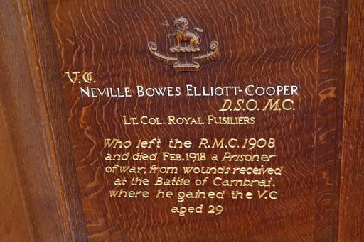 Temporary Lieutenant Colonel Neville Bowes Elliott-Cooper - The Victoria Cross, RUSI and the First World War, Part IX