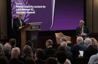 Recording: Annual Security Lecture by Lord Hermer KC, UK Attorney General