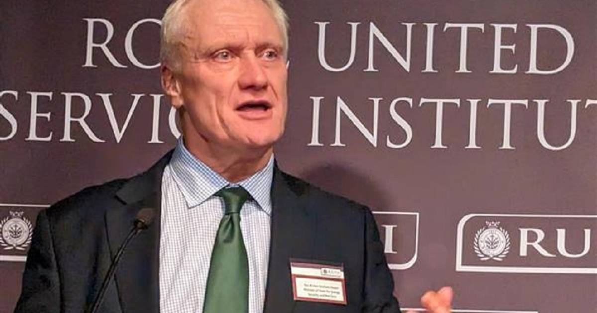 Graham Rustay Minister of State for Energy Security and Net Zero Addresses RUSI ...