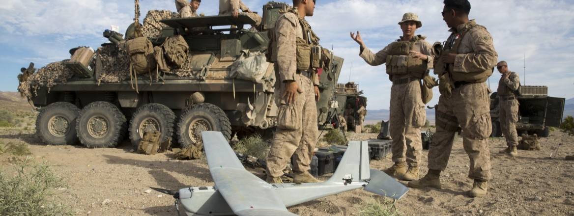Marines with 3rd Light Armored Reconnaissance Battalion, 1st Marine Division, tested an Unmanned Aerial System, also known as the RQ-20 Puma