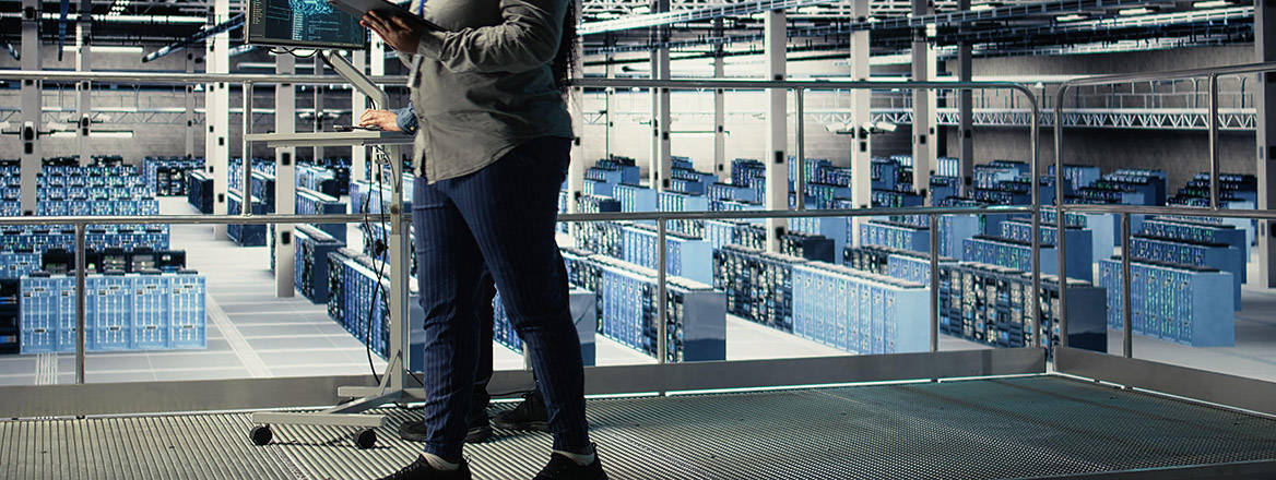 Concept image of a data centre. 