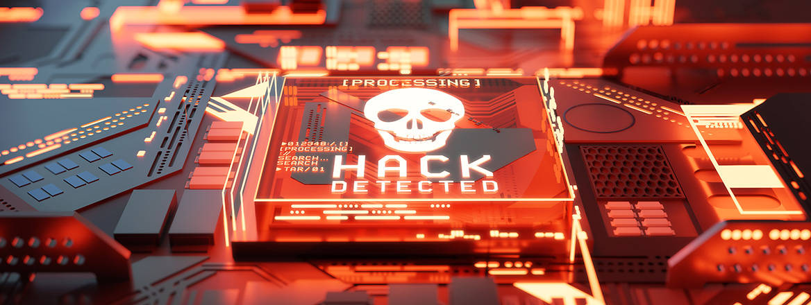 An AI generated stock image of a microprocessor that is being hacked.