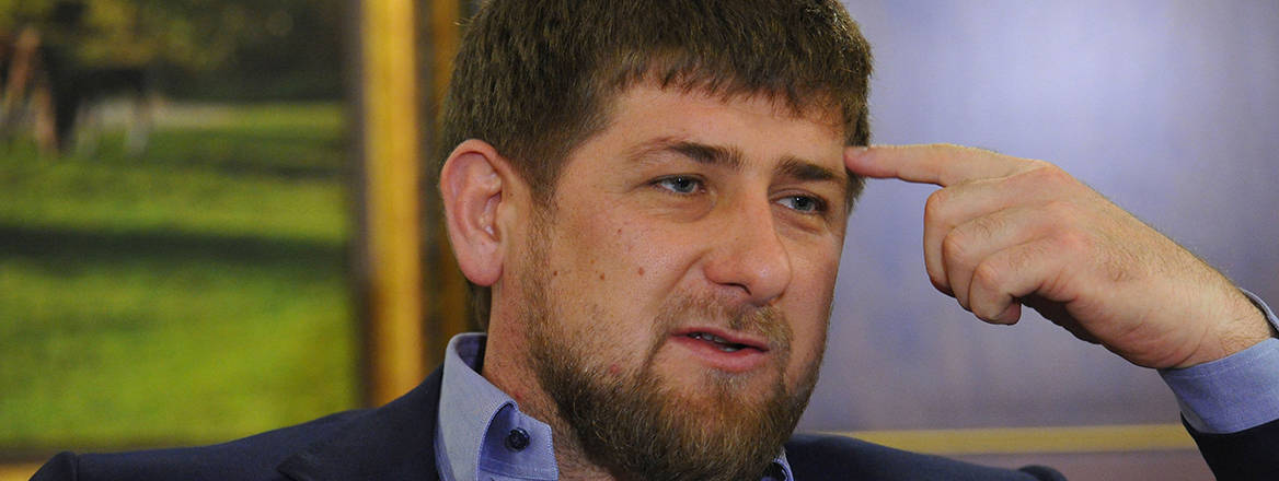President of the Chechen Republic Ramzan Kadyrov in his office in Grozny, Chechnya.