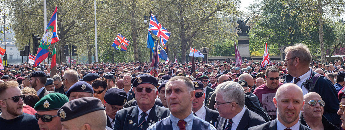 The Justice for Northern Ireland Veterans March in London.