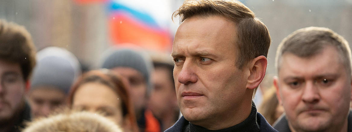 Aleksey Navalny on the Nemtsov Memory March, 29 February 2020, Moscow, Russia.