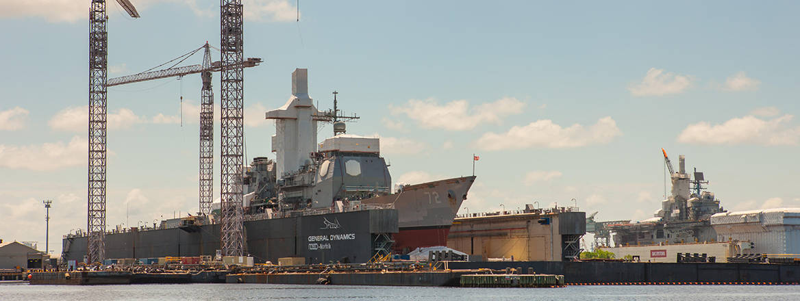 General Dynamics NASSCO shipyard in Norfolk, Virginia.