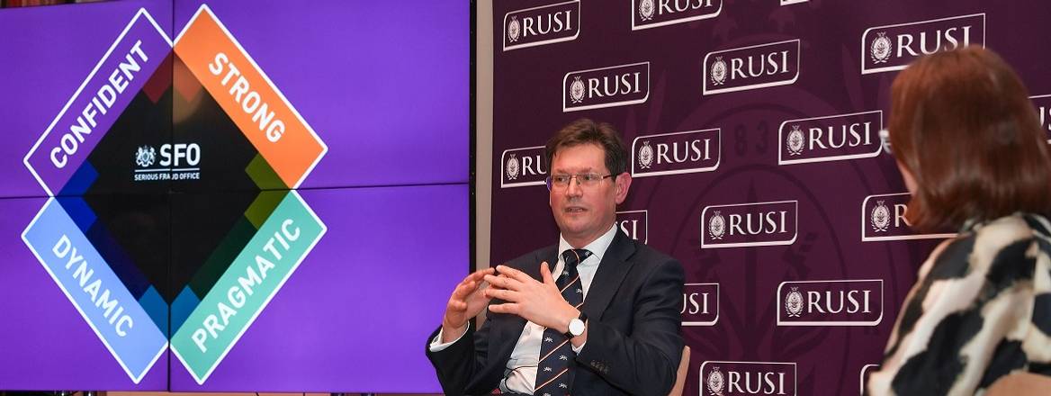 Nick Ephgrave QPM, Director of the Serious Fraud Office, speaks at RUSI