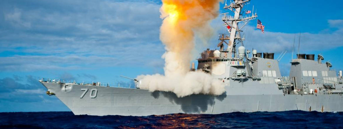 Aegis ship firing