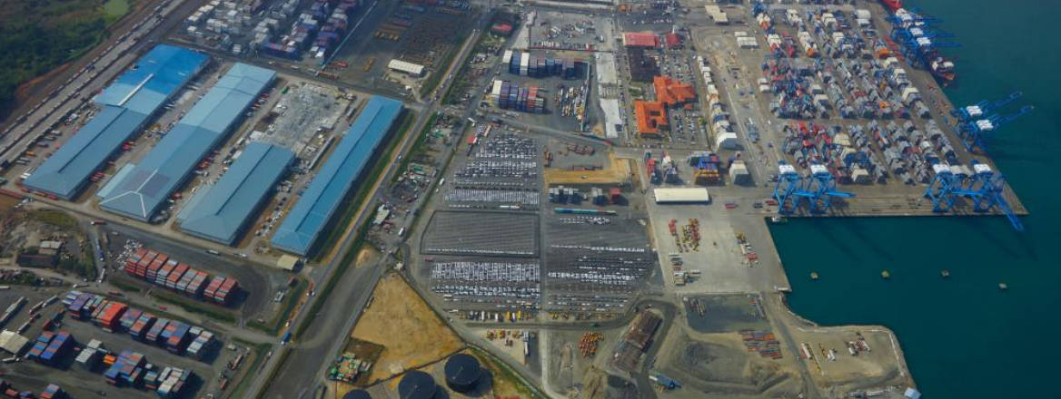 aerial view of Colon free trade zone