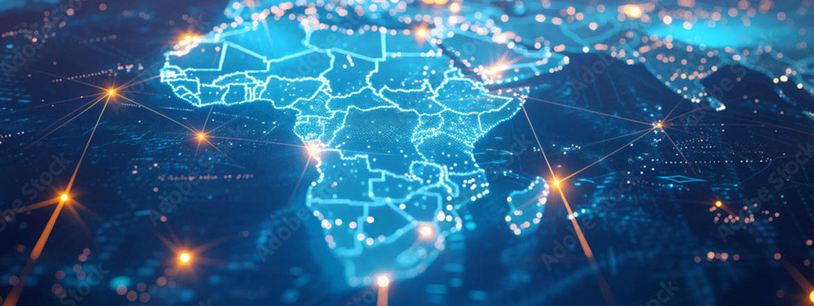 Digital map of africa