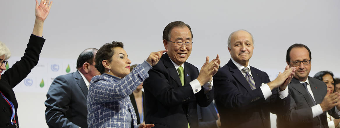 Historic moment: the Paris Agreement is adopted on 12 December 2015