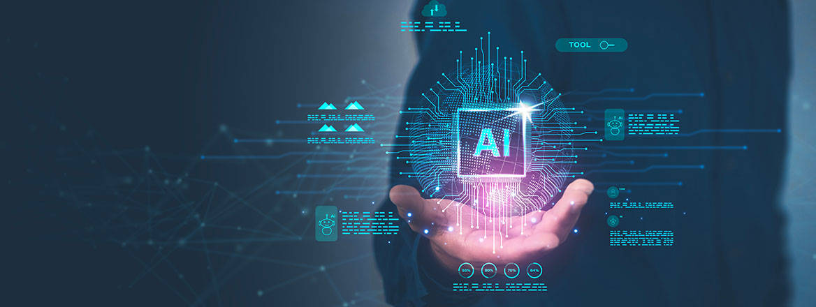 Creator holding the world of AI in his/her hands.