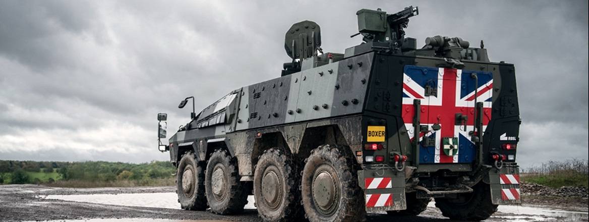 Boxer Armoured Personnel Carrier on Trials with the British Army