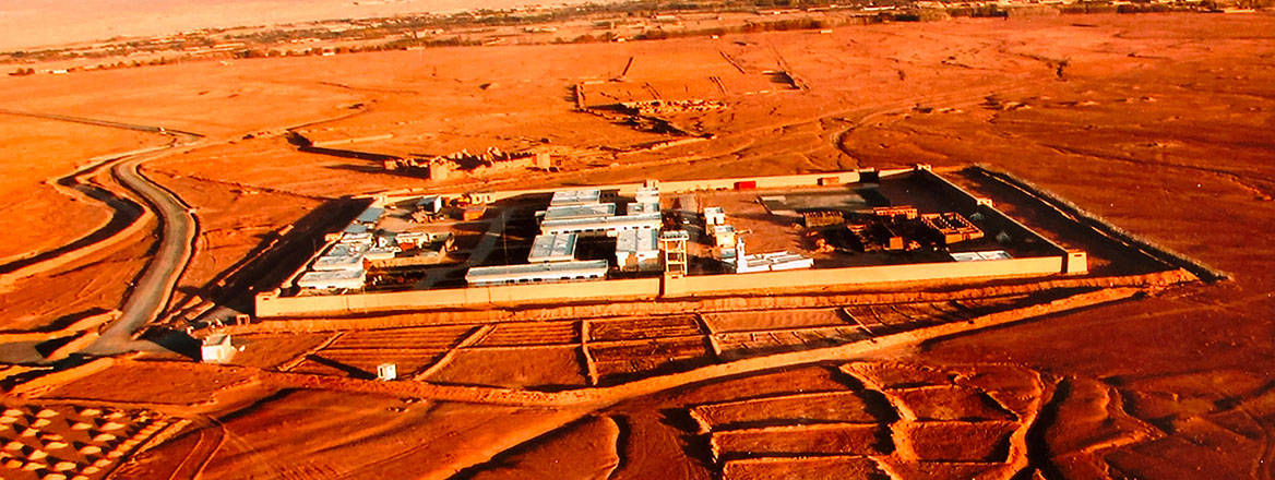 Former home: the fort where CF333 was based in Logar Province, Afghanistan