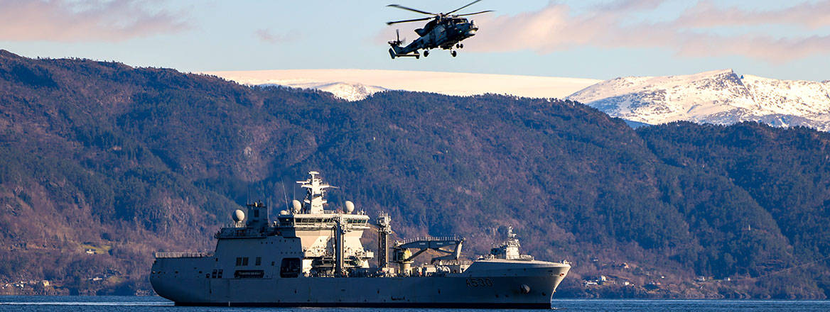 Image: 815 Squadron Naval Air Squadron Wildcats conduct Marine Sniper Training during Exercise Tamber Shield in Norway.
