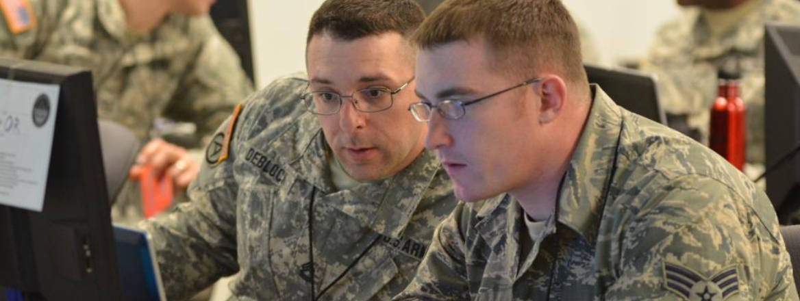 Members of the Vermont Army National Guard Computer Network Defense Team