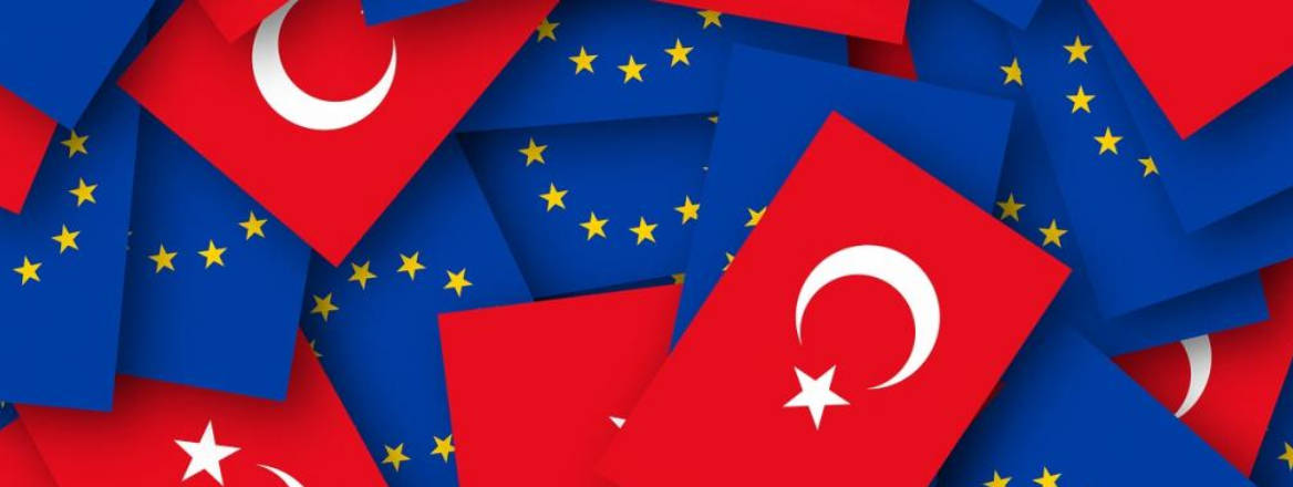 EU Turkey flags