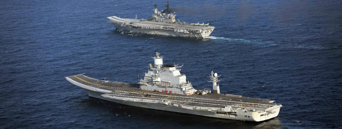Indian Navy Viraat and Yikramaditya