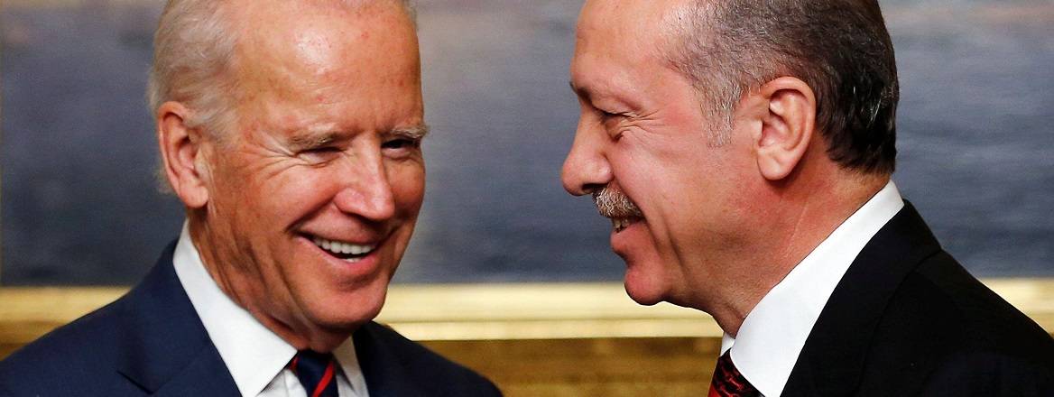 Joe Biden meets with Recep Tayyip Erdogan in 2014 in Istanbul