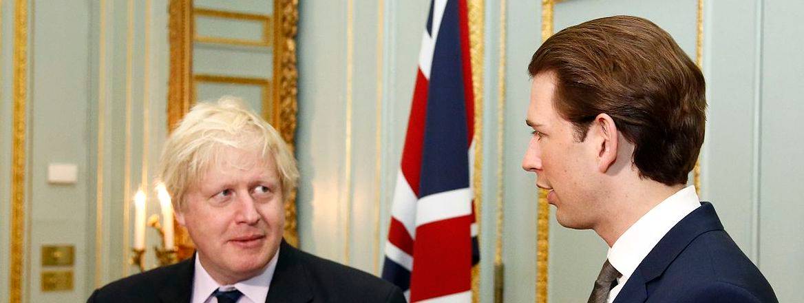 Boris Johnson and Sebastian Kurz