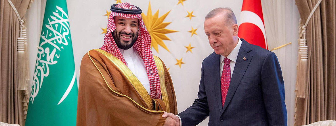 Diplomatic strides: Saudi Arabia’s Crown Prince Mohammed bin Salman visiting Turkey in June 2022