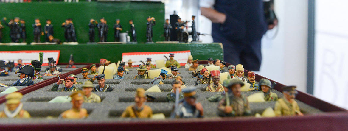 The London Toy Soldier Show at the Islington Business Design Centre, the largest toy soldier show in Europe.