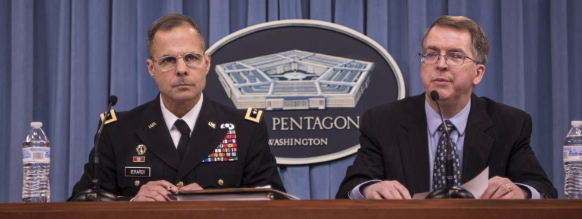David Norquist speaking at the Pentagon