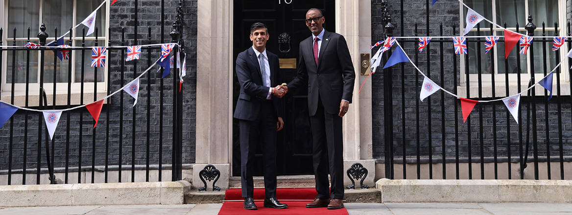Two-sided partnership: Rwandan President Paul Kagame meets UK Prime Minister Rishi Sunak on 4 May