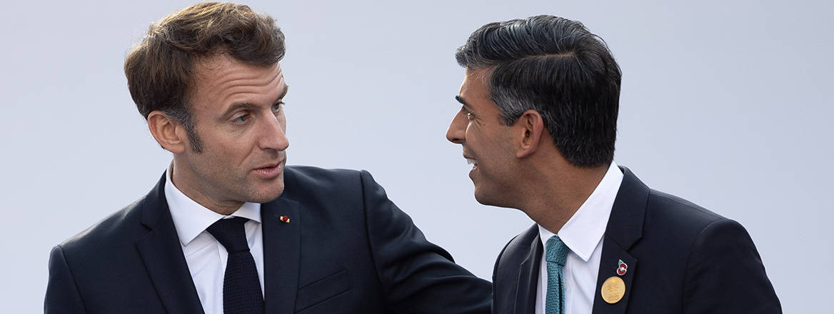 Chance for a reset: French President Emmanuel Macron with UK Prime Minister Rishi Sunak in November 2022