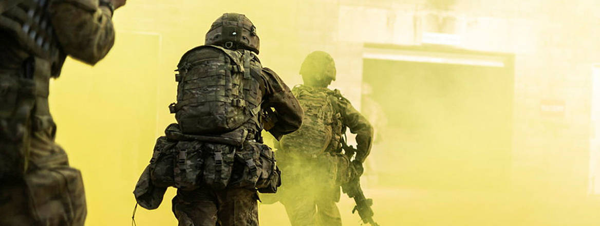 Realistic training: British Army soldiers participating in an intensive exercise in May 2023