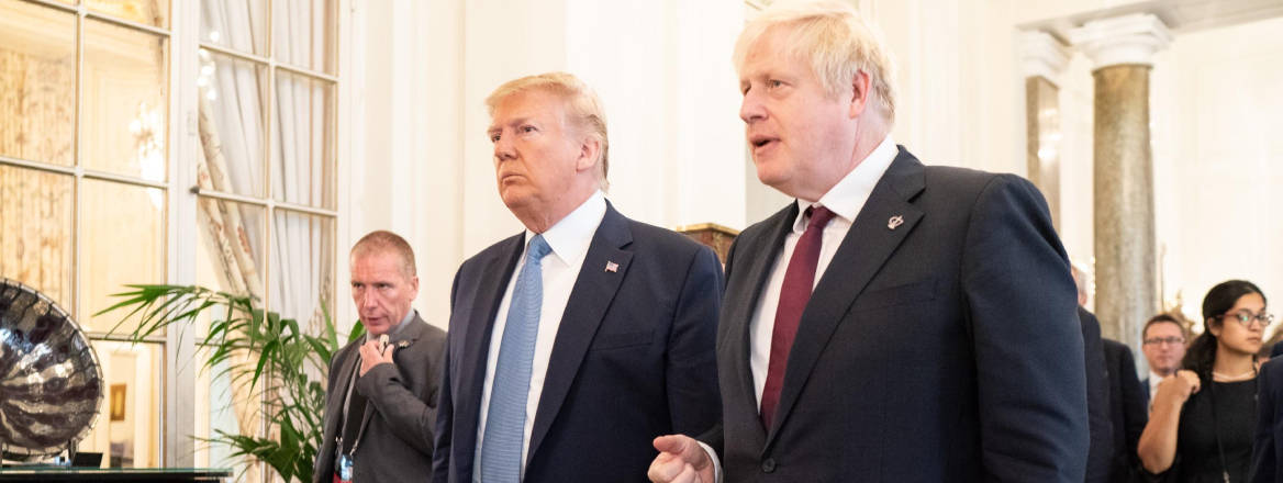 Donald Trump and Boris Johnson G7