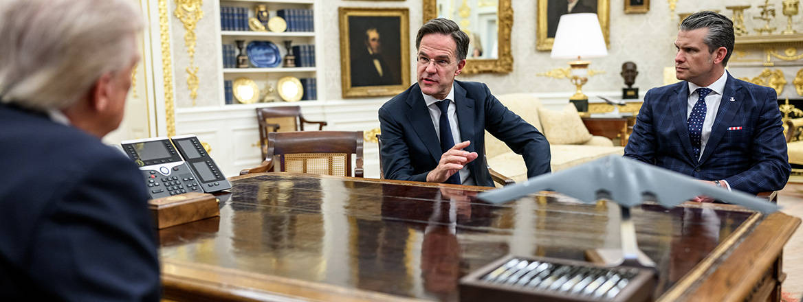 US President Donald Trump meets with NATO Secretary General Mark Rutte, October 2025. Courtesy of the White House