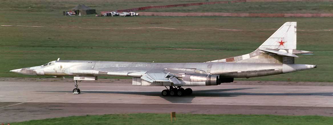 A Tu-160 on the ground