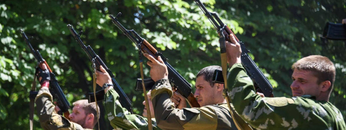 Pro-Russian rebels shooting