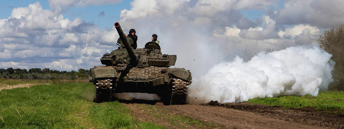 Reaping dividends: Ukrainian forces operating a T-72 tank, one of the items donated to the country through crowdfunding