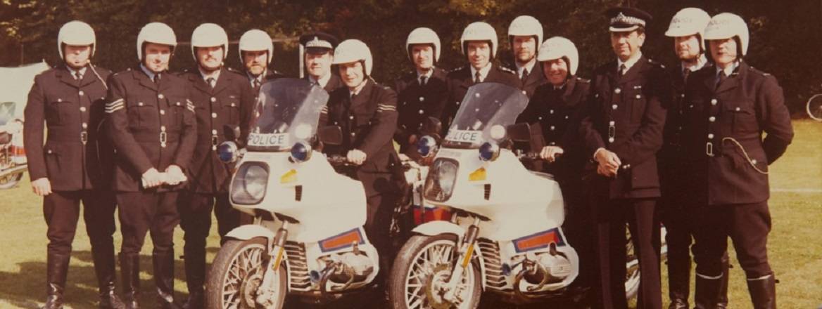 West Midlands Police - Historical image of police bikers from the 1970s