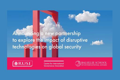 New Partnership to Explore National Security Impact of Disruptive Tech
