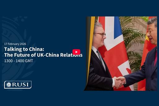 Recording: Talking to China: The Future of UK-China Relations