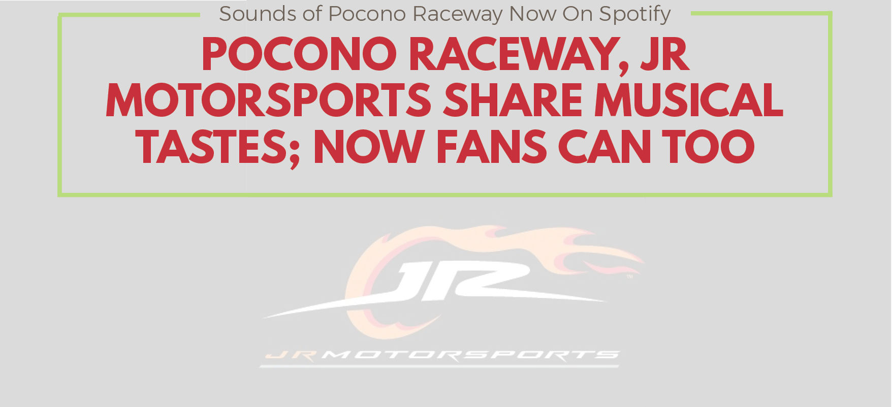 Sounds of Pocono Raceway Now On Spotify