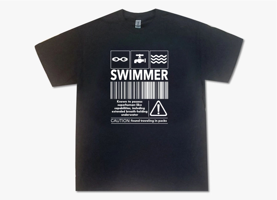 Warning Label Swimming T-Shirt