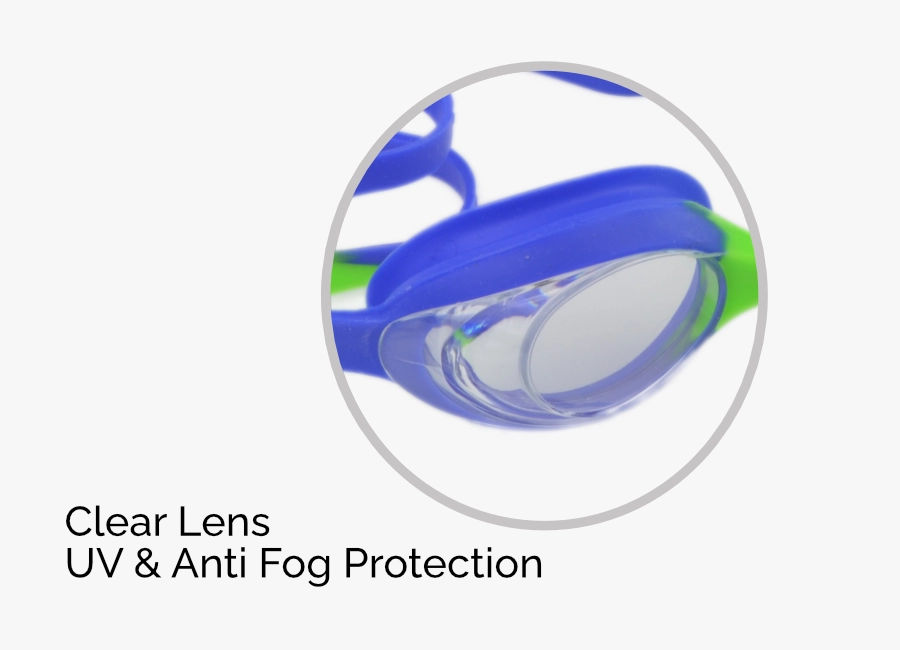 Spurt Blaze Goggle Green and Blue with Clear Lens