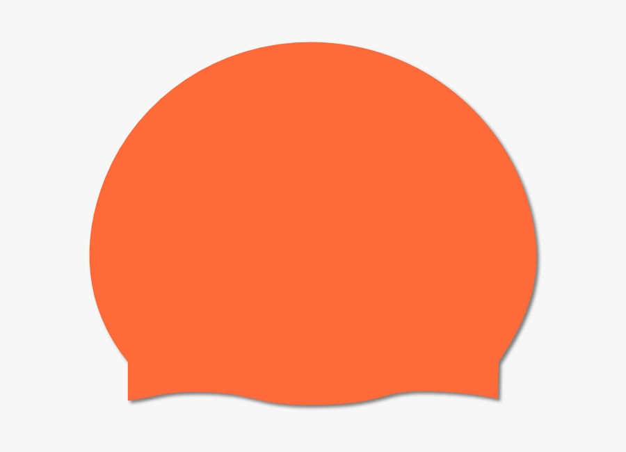 Unbranded Silicone Swim Cap Collection - Orange -  - 