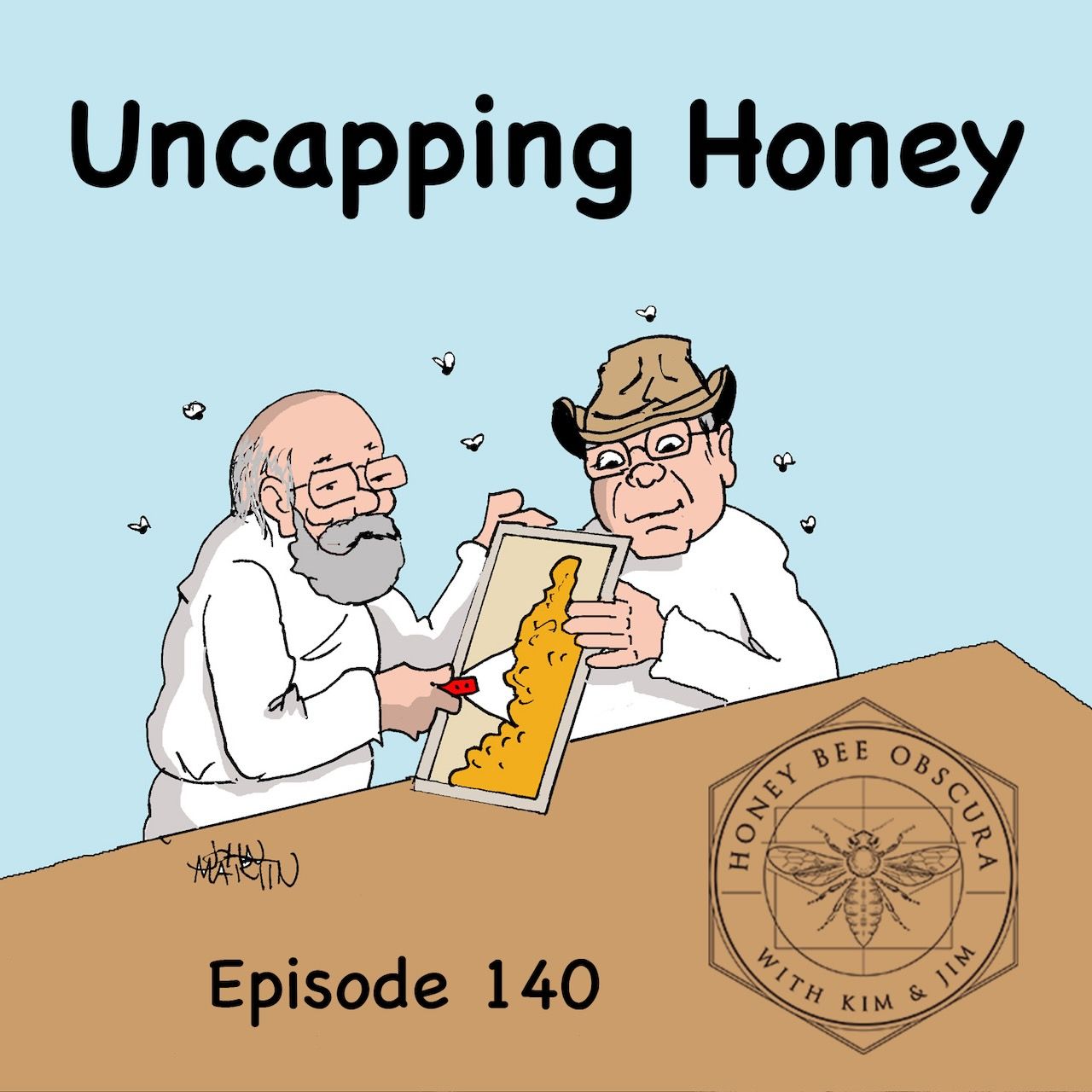 Uncapping Honey (140)