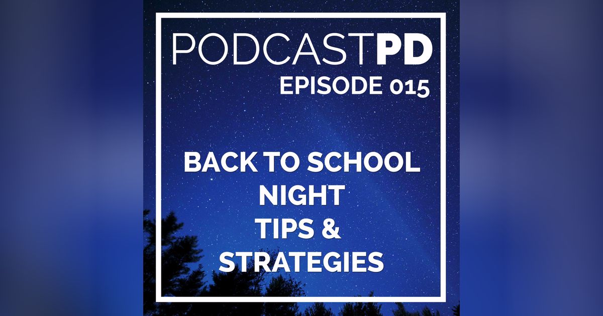 Back to School Night Tips and Strategies - PPD015