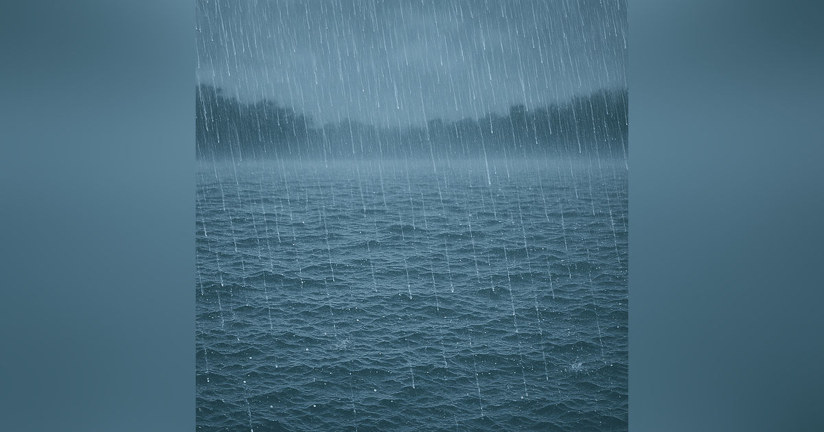 Very Heavy Rain on Lake Water | Deep Sleep & Total Relaxation