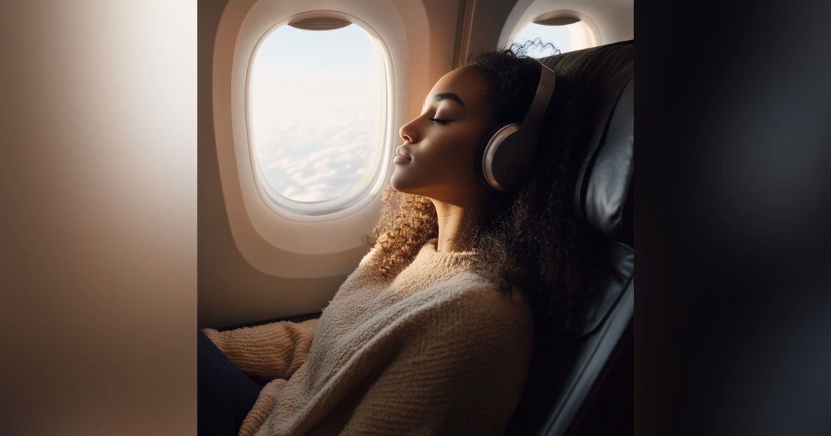 Airplane White Noise for Sleeping | Relaxing Airplane Sounds