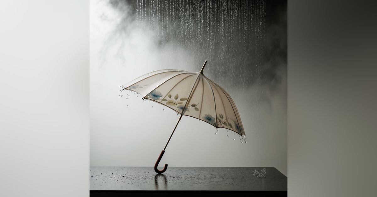 ASMR RAIN UMBRELLA SOUND | Soothing Raindrops for Deep Sleep