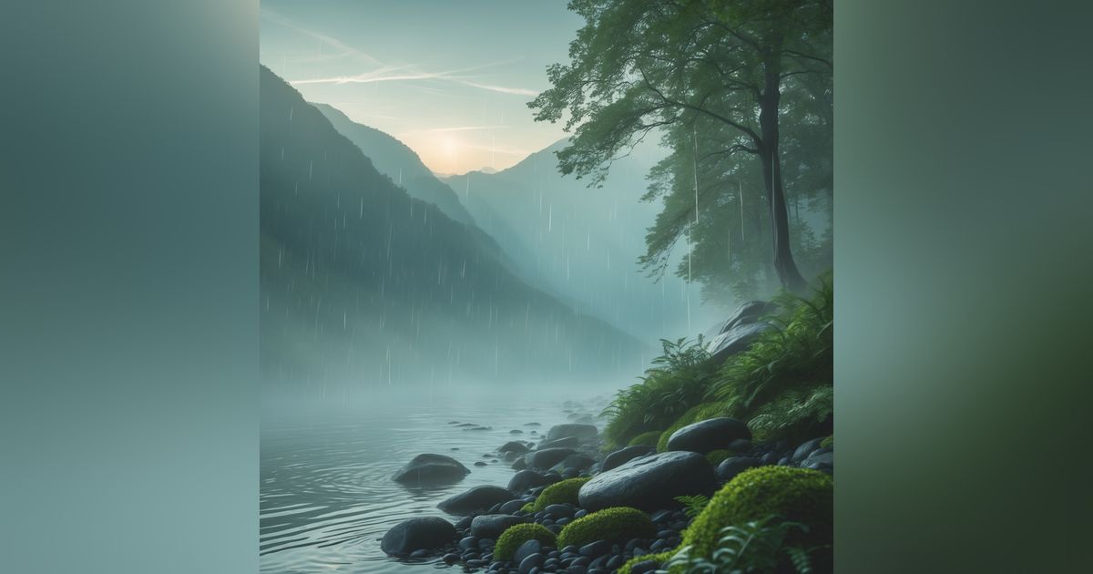 Mountain Rain Ambience Sounds – Relaxing Nature White Noise for Sleep & Focus