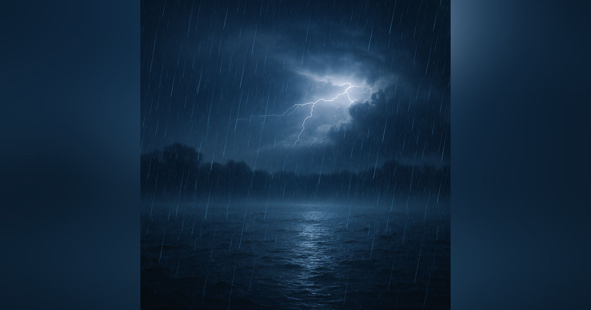 Heavy Rain and Distant Thunderstorm Sounds | Natural Sleep Aid for Insomnia